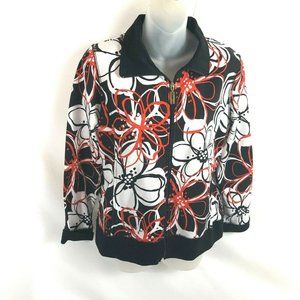 Ongue Casuals Zipper Front Jacket Blazer